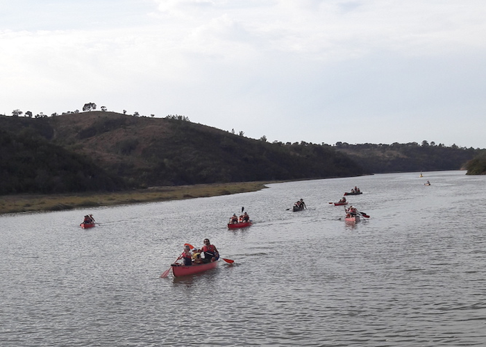 By canoe on the Mira from Milfontes to Odemira